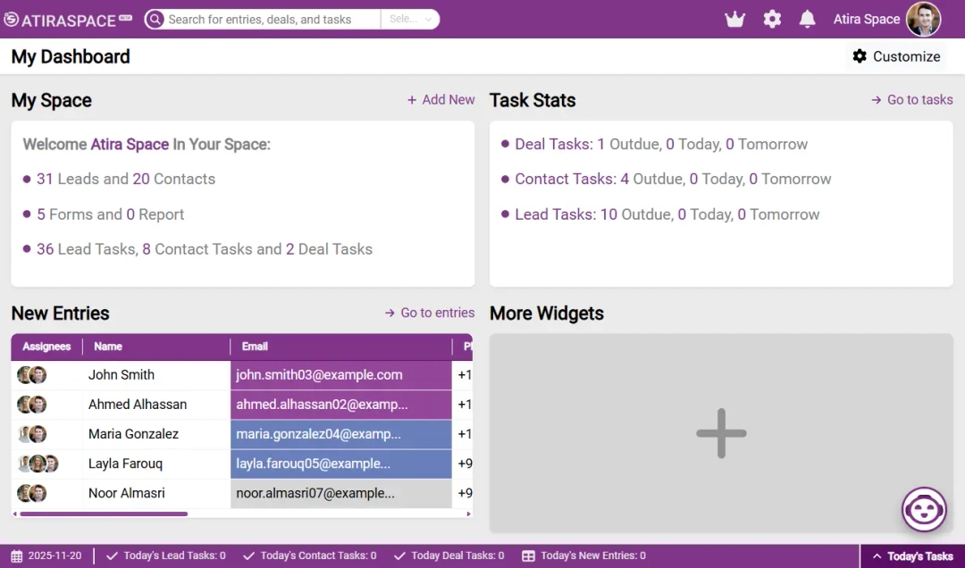 Explore Some of Atira Space Features